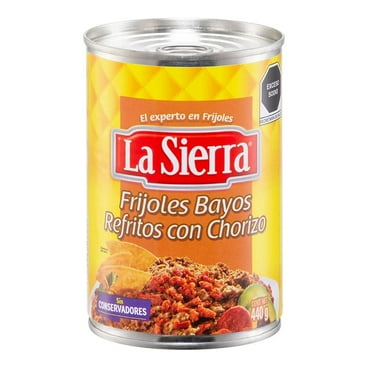 Frijoles bayos La Sierra refritos con chorizo 440 g