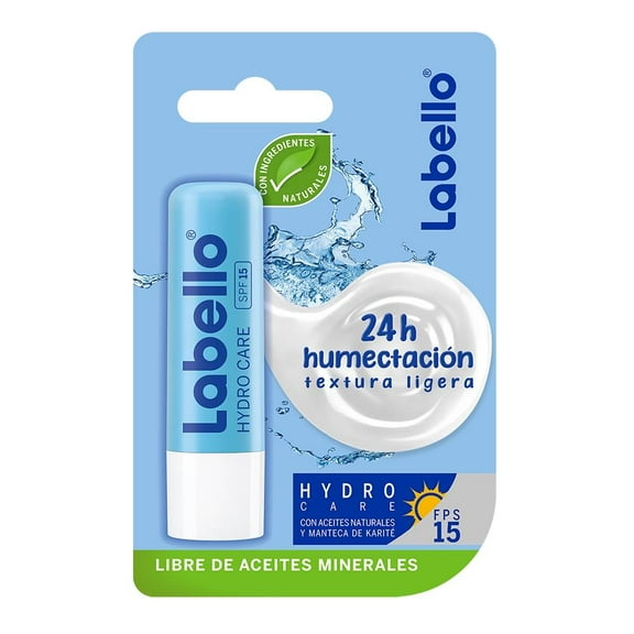 Bálsamo labial Labello Hydrocare fps 15, 4.8 g