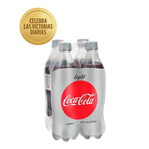 Refresco Coca Cola light 4 botellas de 600 ml c/u