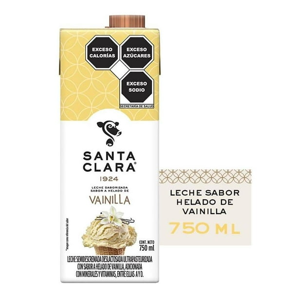 Leche saborizada Santa Clara sabor vainilla 750 ml