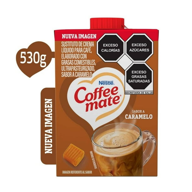 Sustituto de crema para café Coffee Mate líquido sabor caramelo 530 ml