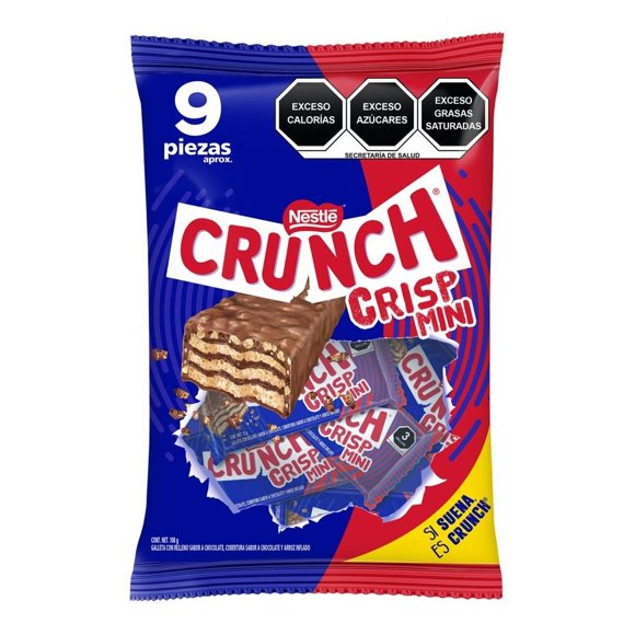 Galleta Crunch crisp mini con relleno 108 g