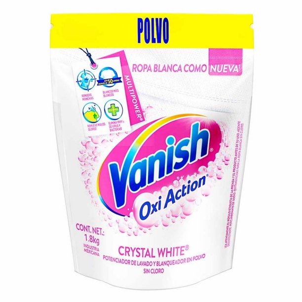 Removedor de manchas para ropa Vanish oxi action crystal white 1.8 kg