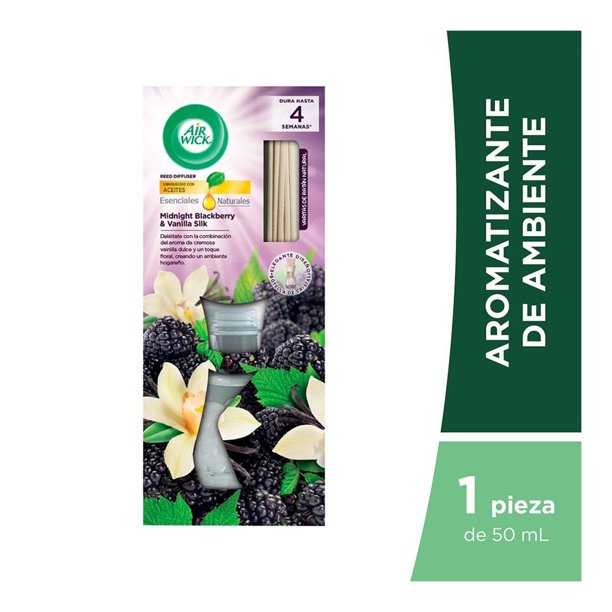 Aromatizante de Ambiente Air Wick Reed Diffuser Midnight Blackberry & Vanilla Silk 50 ml