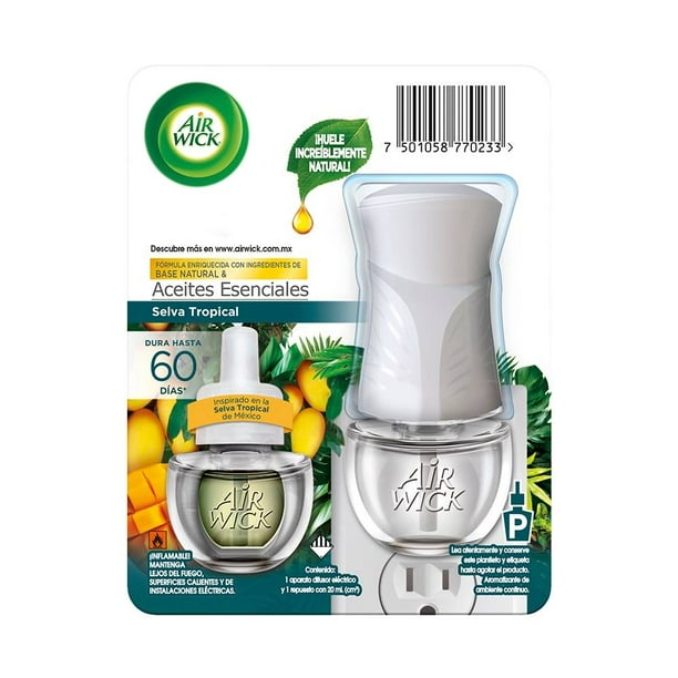 Aromatizante ambiental Air Wick selva tropical 1 aparato con repuesto de 20 ml