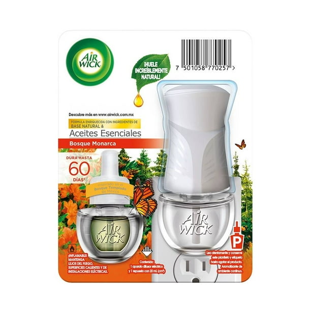 Aromatizante ambiental Air Wick bosque monarca 1 aparato con repuesto de 20 ml