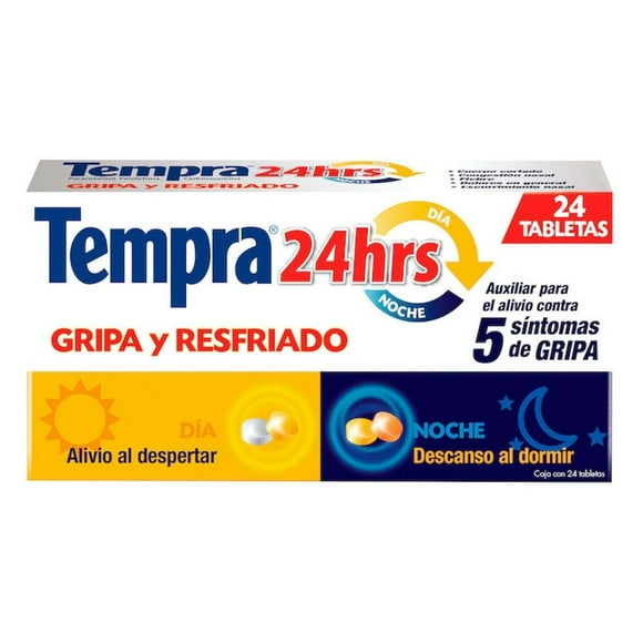 Antigripal Tempra 24 Hrs Paracetamol, Fenilefrina, Carbinoxamina