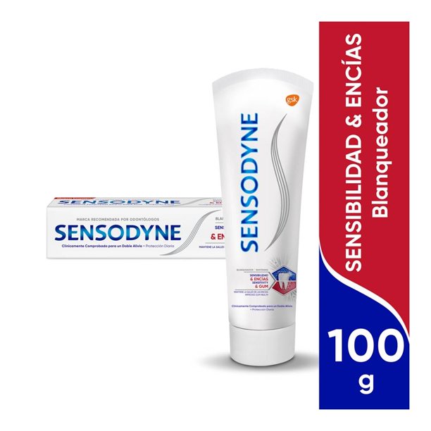 Pasta dental Sensodyne blanqueador para sensibilidad 100 g