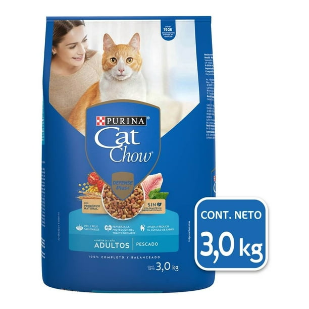 Alimento para Gato Cat Chow Adultos Pescados y Mariscos 3 kg