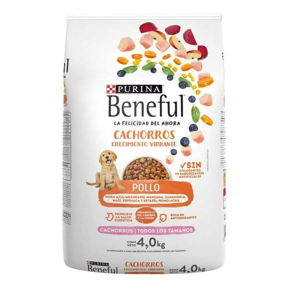 Alimento para Perro Beneful para Cachorro Crecimiento Vibrante Sabor Pollo 4 kg