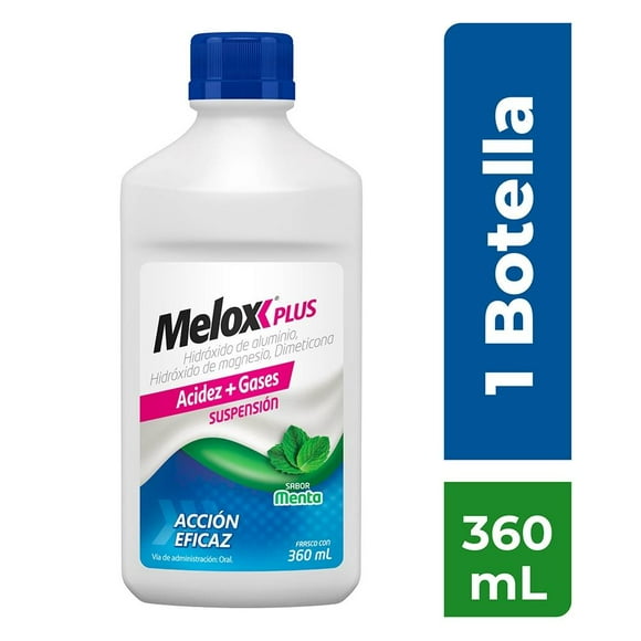 Melox Plus sabor menta 360 ml suspensión