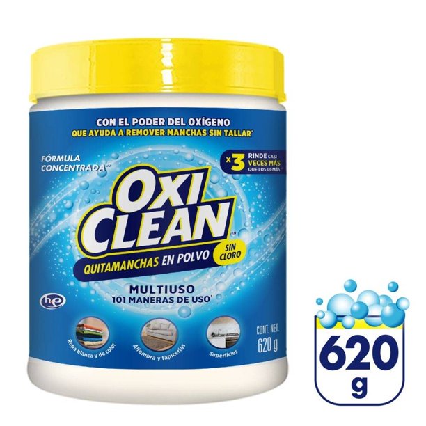 Quitamanchas Oxi Clean en polvo sin cloro concentrado 620 g