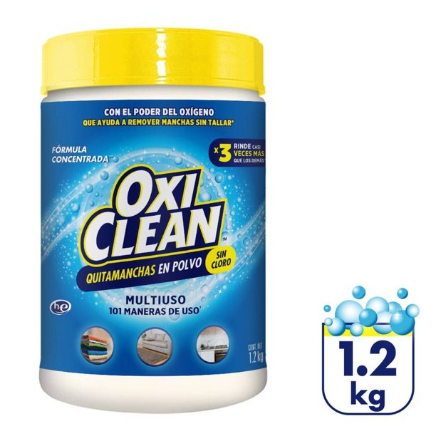 Quitamanchas Oxi Clean en polvo sin cloro concentrado 1.2 kg