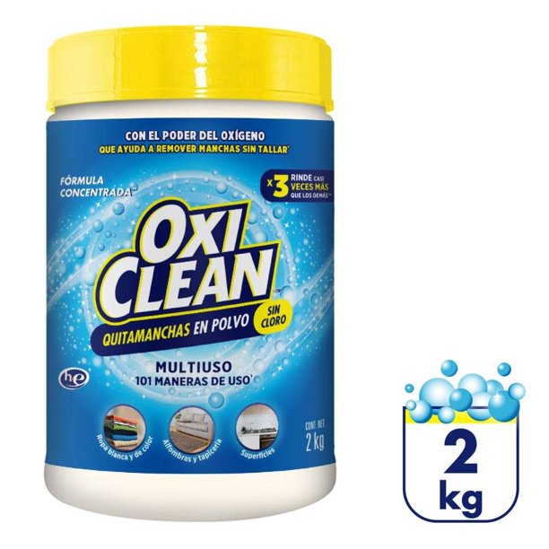 Quitamanchas Oxi Clean en polvo sin cloro concentrado 2 kg