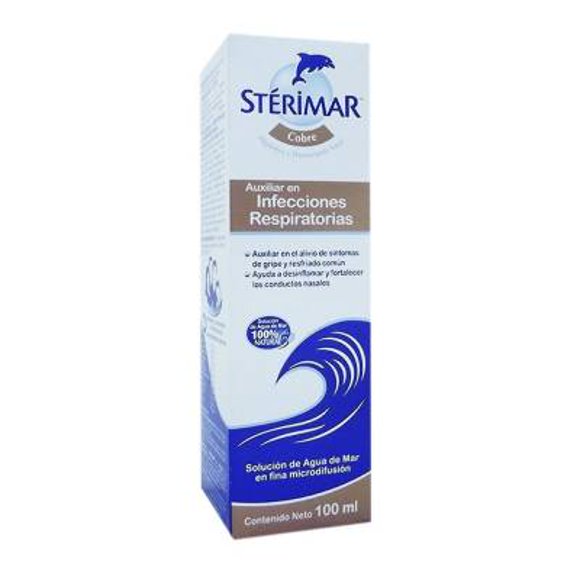 Stérimar Cobre infecciones respiratorias 100 ml solución de agua de mar