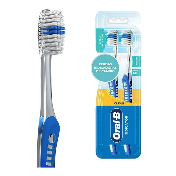 Cepillo dental Oral-B Clean Indicator medio 2 pzas