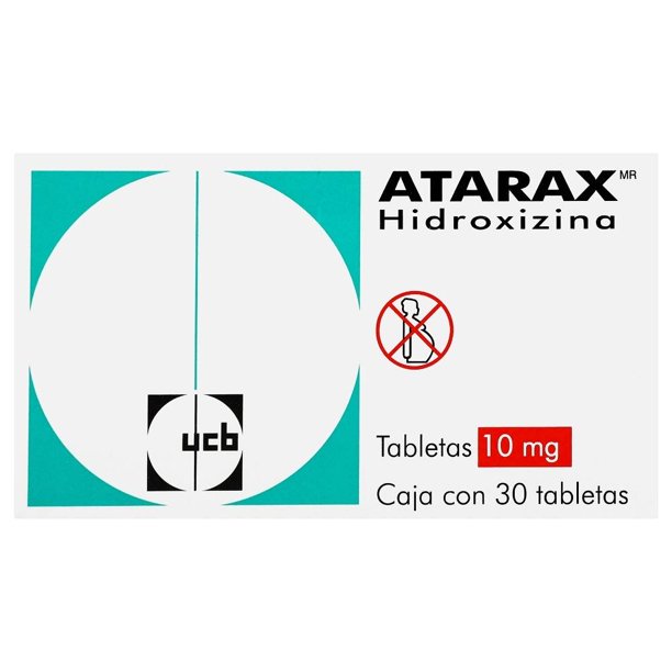 Atarax Hidroxizina 10mg 30 tabletas
