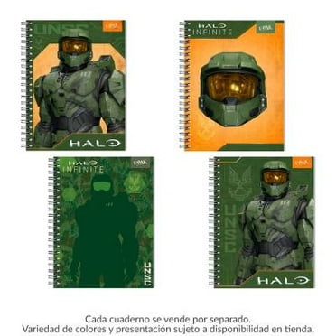 Cuaderno profesional Upak Halo pasta rigida cuadro grande 100 hojas varios modelos  1 pza