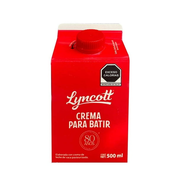 Crema para batir Lyncott 500 ml