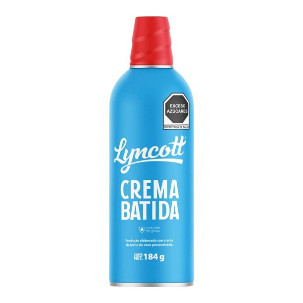 Crema batida Lyncott reducida en grasa 184 g