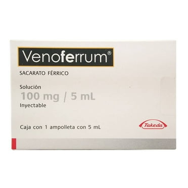 Venoferrum 100 mg/5 ml solución inyectable 5 ml