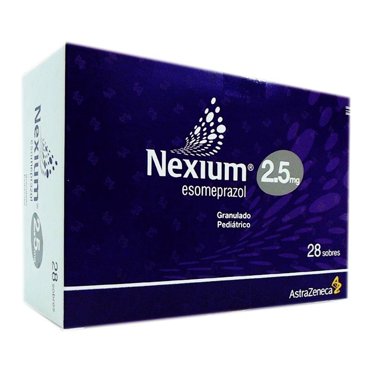 Nexium Esomeprazol 2.5 mg granulado pediátrico 28 sobres
