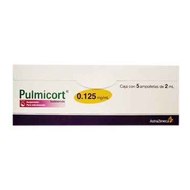 Pulmicort suspensión para nebulización 0.125 mg/ml 5 pzas