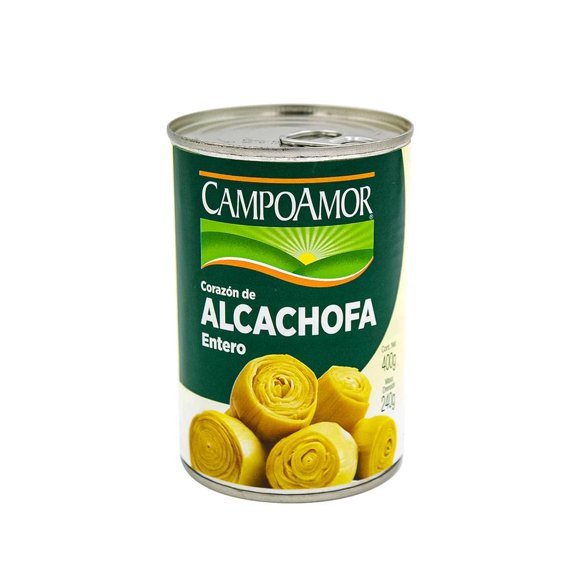 Corazones de alcachofa Campo Amor enteros lata 410 g