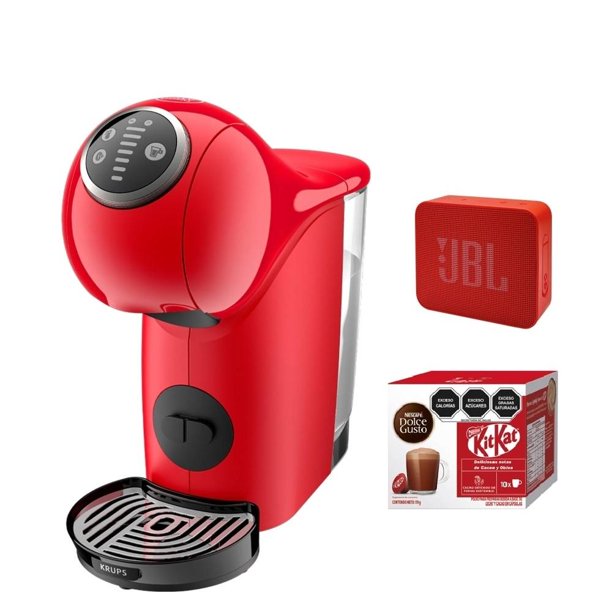 Cafetera KRUPS con Bocina JBL y Cápsulas Kit Kat