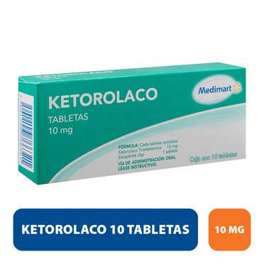Ketorolaco Medimart 10 mg, 10 tabletas
