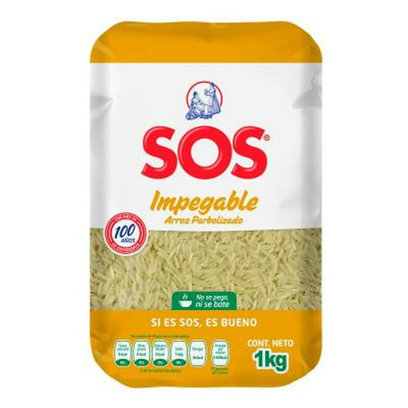 Arroz SOS impegable parbolizado 1 kg