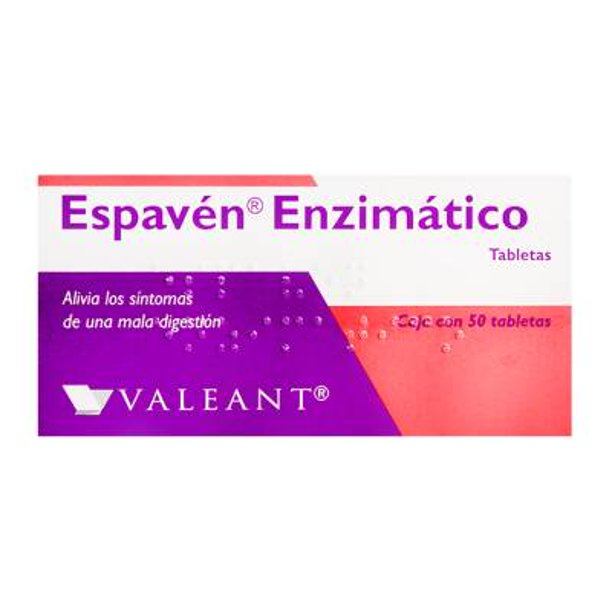 Espavén enzimático, 50 tabletas