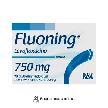Fluoning Levofloxacino 750 mg 7 tabletas
