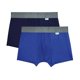 thumbnail image 1 of Bóxer Zaga para Hombre, Azul Corto Microfibra 2 Piezas Talla EG, 1 of 4