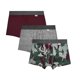 thumbnail image 1 of Bóxer Zaga para Hombre, Corto Double Brush Vino 3 Piezas Talla G, 1 of 4