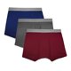 thumbnail image 2 of Bóxer Zaga para Hombre, Corto Multicolor Ultra Suave 3 Piezas Talla M de 32 a 34, 2 of 3