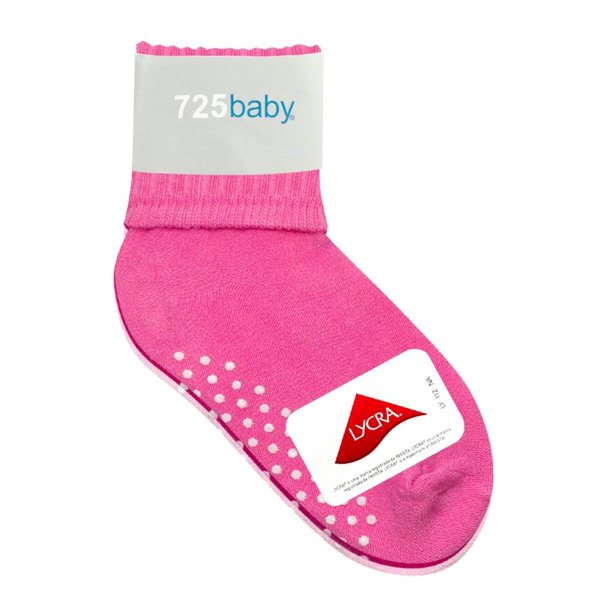 Calcetines 725 Baby Unisex, Rosa Antiderrapantes 3 Pares Talla 3-3X