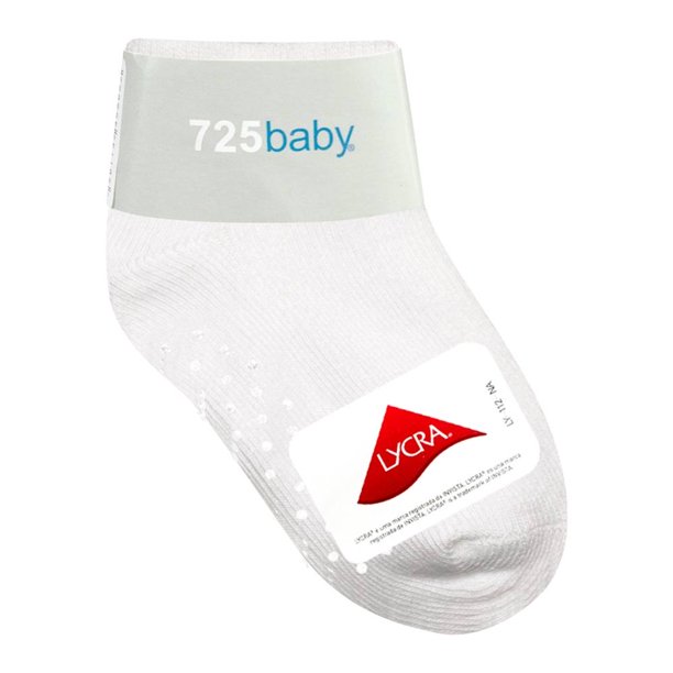 Tines 725 Baby para Niño, Blanco Antiderrapantes 3 Pares Talla 3-3X