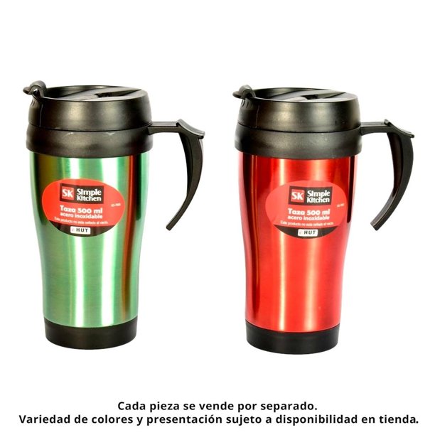 Termo H.U.T Internacional Simple Kitchen 500 ml  Acero Inoxidable Varios Colores 1 Pieza