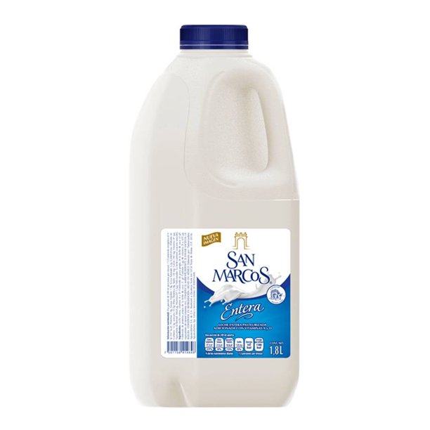 Leche fresca San Marcos entera 1.8 l
