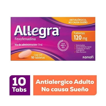 Antihistamínico Allegra 120 10 tabletas