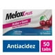 thumbnail image 1 of Antiácido Melox Plus acción eficaz sabor cereza 50 tabletas masticables, 1 of 4