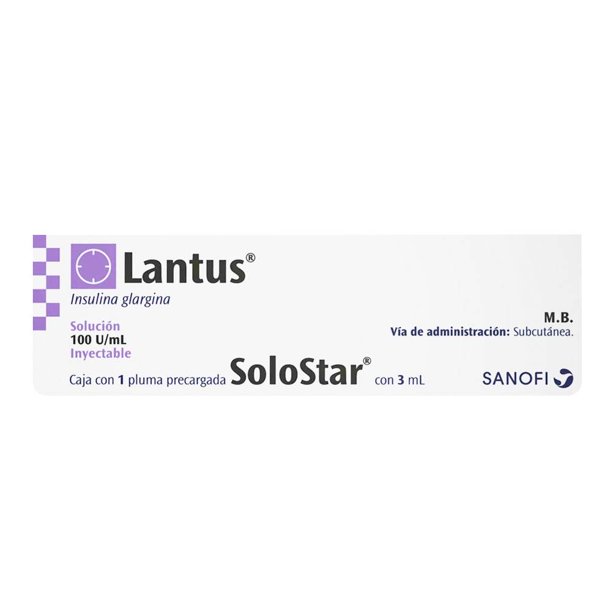 LANTUS SOLOSTAR 100UI 1X3 ML 584 Lantus SoloStar solución inyectable 100 UI cartucho 3 ml