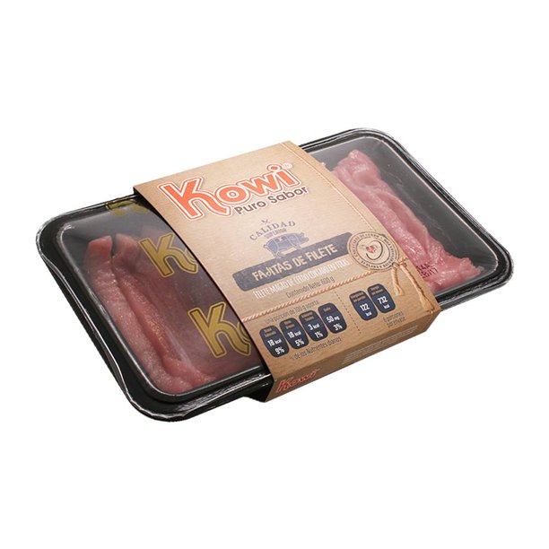 Fajitas de filete Kowi 600 g congelado