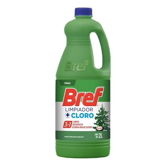 Limpiador líquido Bref multiusos con cloro pino 2 l