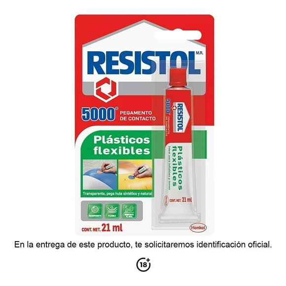 Pegamento de contacto Resistol 5000 plásticos flexibles 21 ml