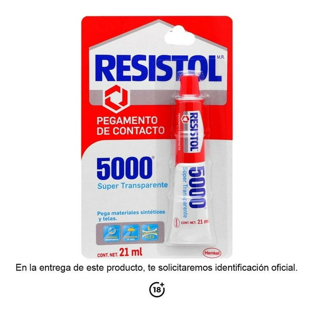 Pegamento de Contacto Resistol 5000 Súper Transparente 21 ml