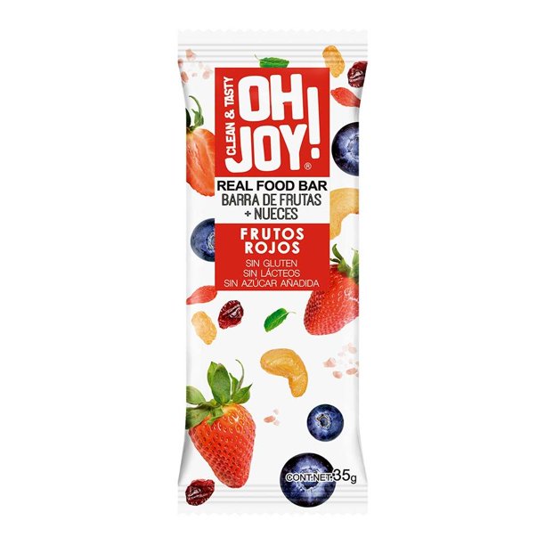 Barra de frutas Oh Joy! frutos rojos 35 g