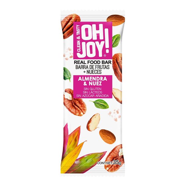 Barra de frutas Oh Joy! almendra y nuez 35 g