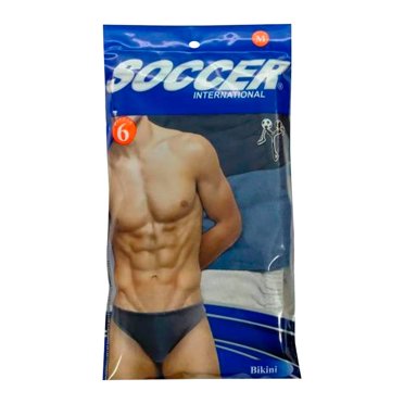 Bikini Soccer International Talla M Liso 6 Piezas